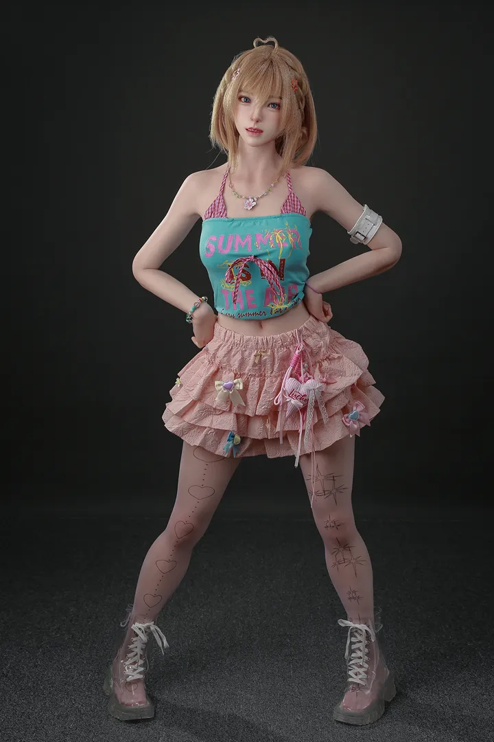 153cm (5ft0) Copa A Textura de piel real Silicona Muñeca sexual WANWAN, ROS Cabeza 109b